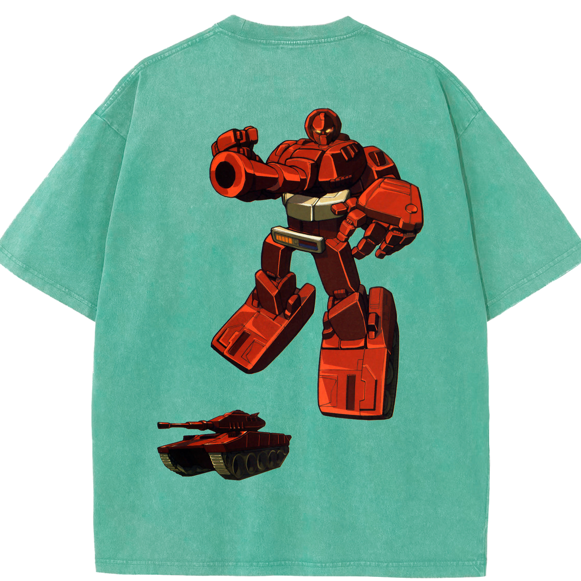 （画像用）  綿100% ヴィンテージ風 半袖Tシャツ（背面プリント）